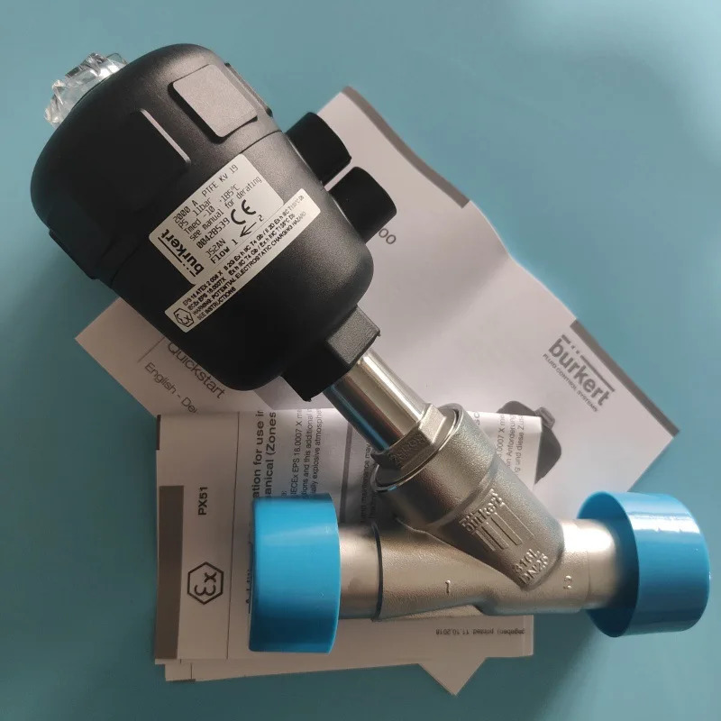 Burkert2000 앵글 시트 밸브 DN25 스테인레스 스틸 퀵 로딩 인터페이스 00428539