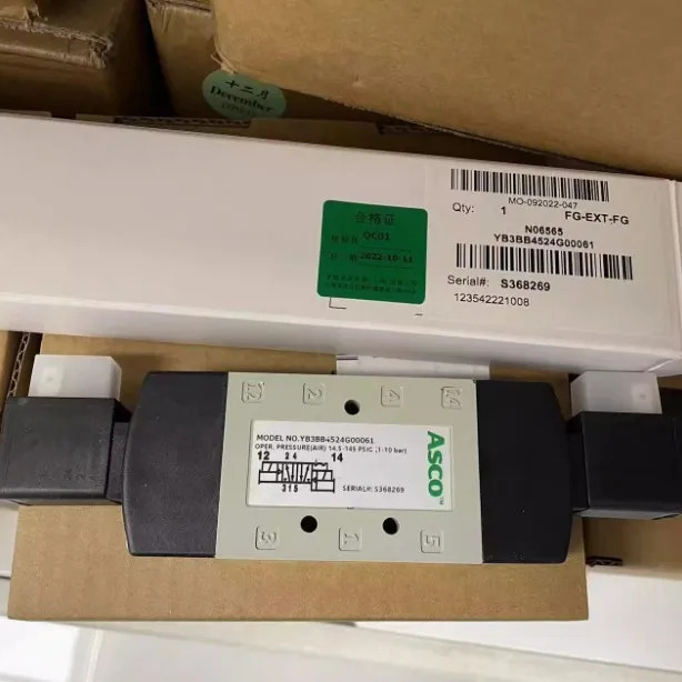 YB3BB4524G00061 미국 ASCO 솔레노이드 밸브 G3/8 스레드 24DC