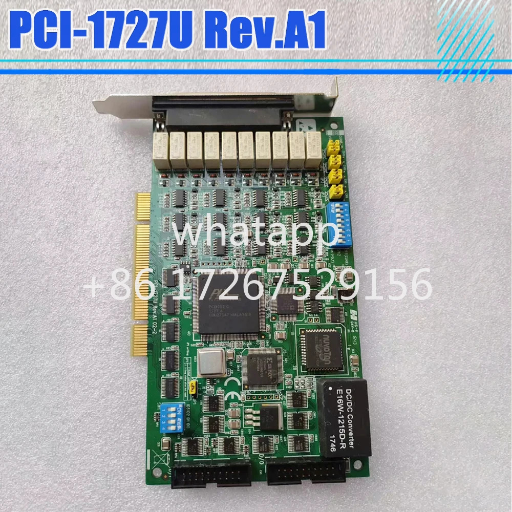 카드 PCI-1727U Rev.A1 14비트 직렬 포트 어드밴텍디지털 IO 카드가 12개 아날로그 출력