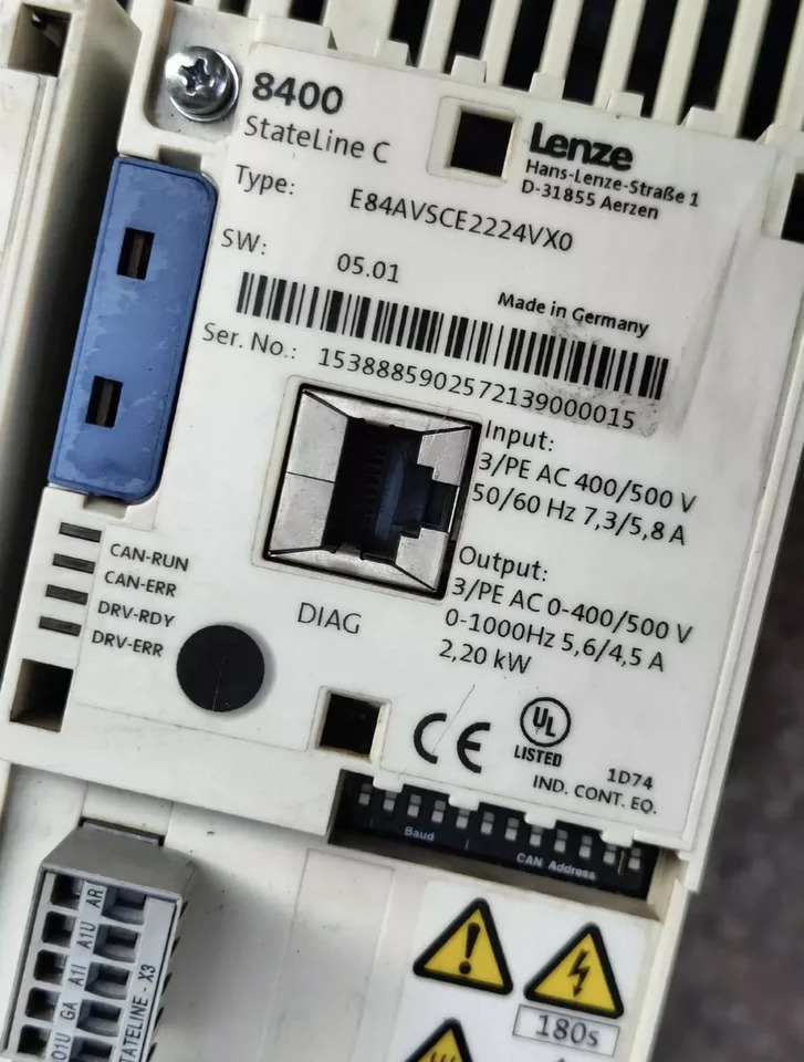 리퍼 렌즈 8400 주파수 변환기 E84SCE2224VX0 3상2.2KW