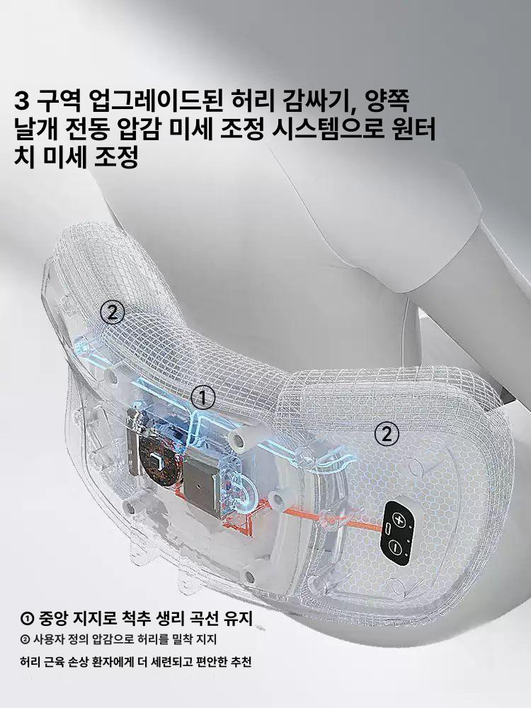 인체공학적 허리받침 집 사무실 편안한 좌식 S9 구름색 전동 6D 4D 발받침 포함 강철 받침대 6D 팔걸이 - 상세 이미지 3