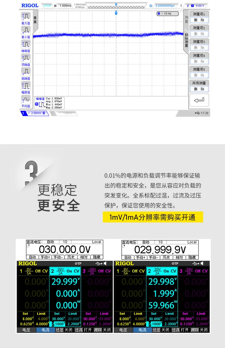 DP832/DP832A 프로그래밍 DC 전원공급장치 3채널 30V/3A 5V/3A