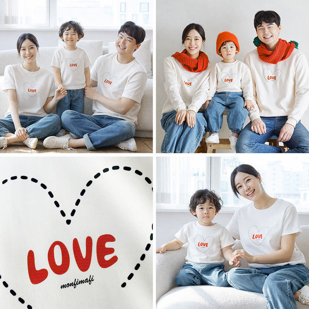 여행단체티 칠순환갑 행사티 구름사랑 맨투맨 돌촬영 돌잔치 가족사진의상 - 상품 이미지