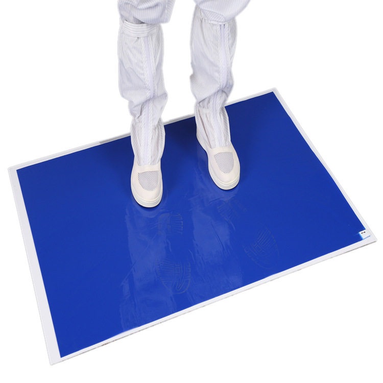 신발 끈끈이매트 시트 스티커 타입 실험실 반도체 클린룸 산업용 출입구 먼지제거용 고점착 - 상세 이미지 2