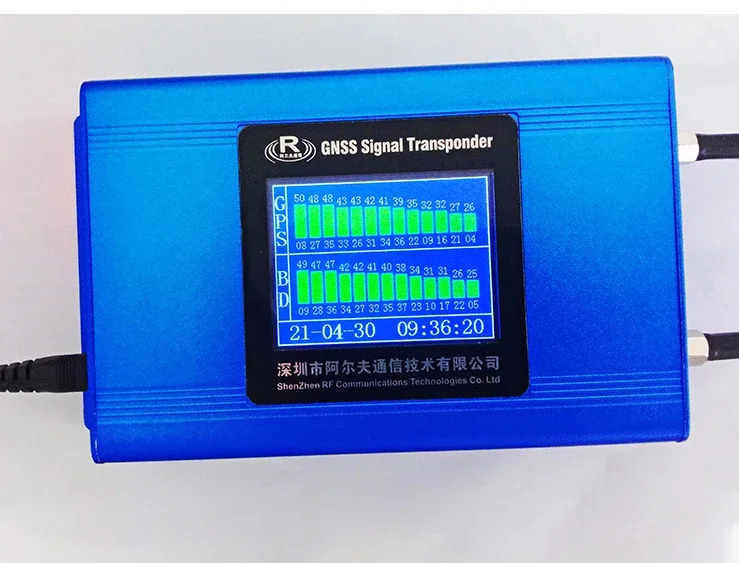 GPS  BD 신호 리피터 실내 커버리지 향상 증폭기 고화질 컬러 디스플레이 듀얼 주파수