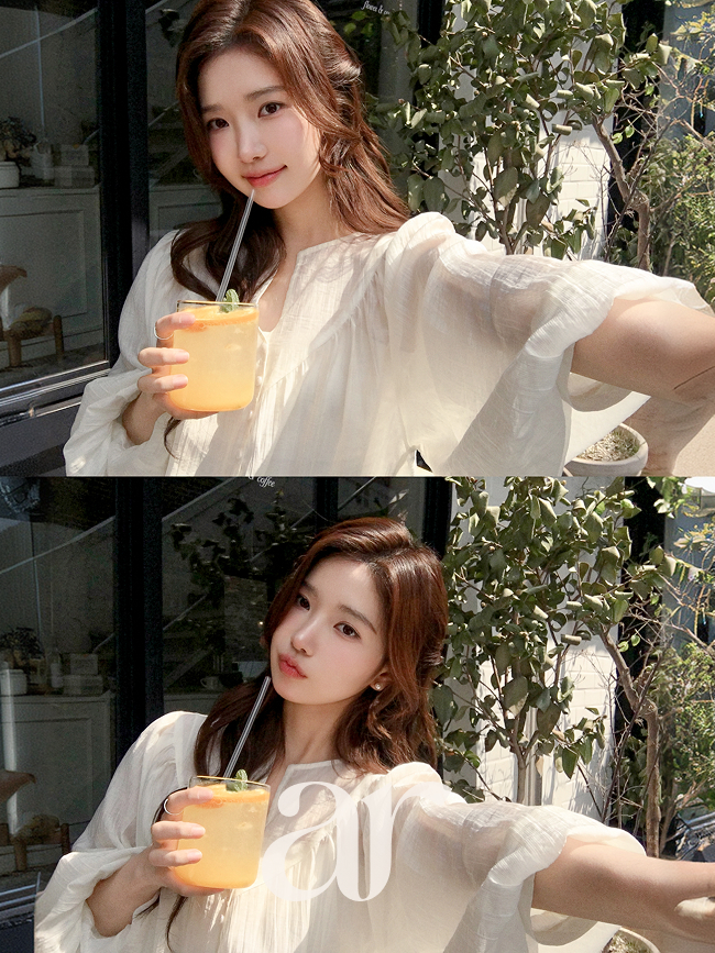 쉬폰 프릴 리본 블라우스 bs8734 이미지 2