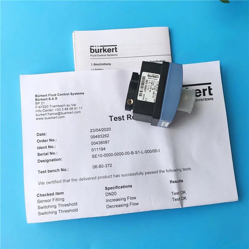 Burkert 유량계 SE10 SE30 SE32 Bode