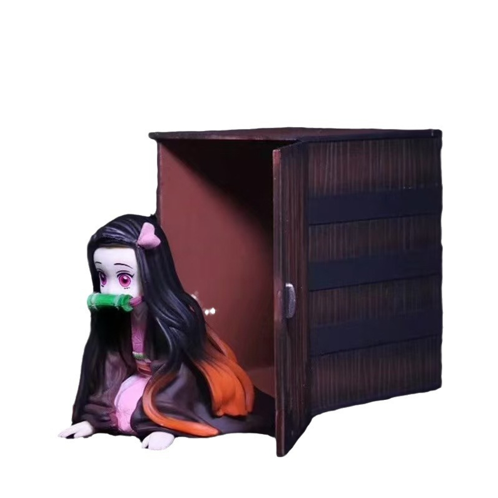 귀멸의칼날 네즈코 피규어 9cm 스태츄 미니 박스 포함 장면 연출 소장용 해외판 - 상세 이미지 4