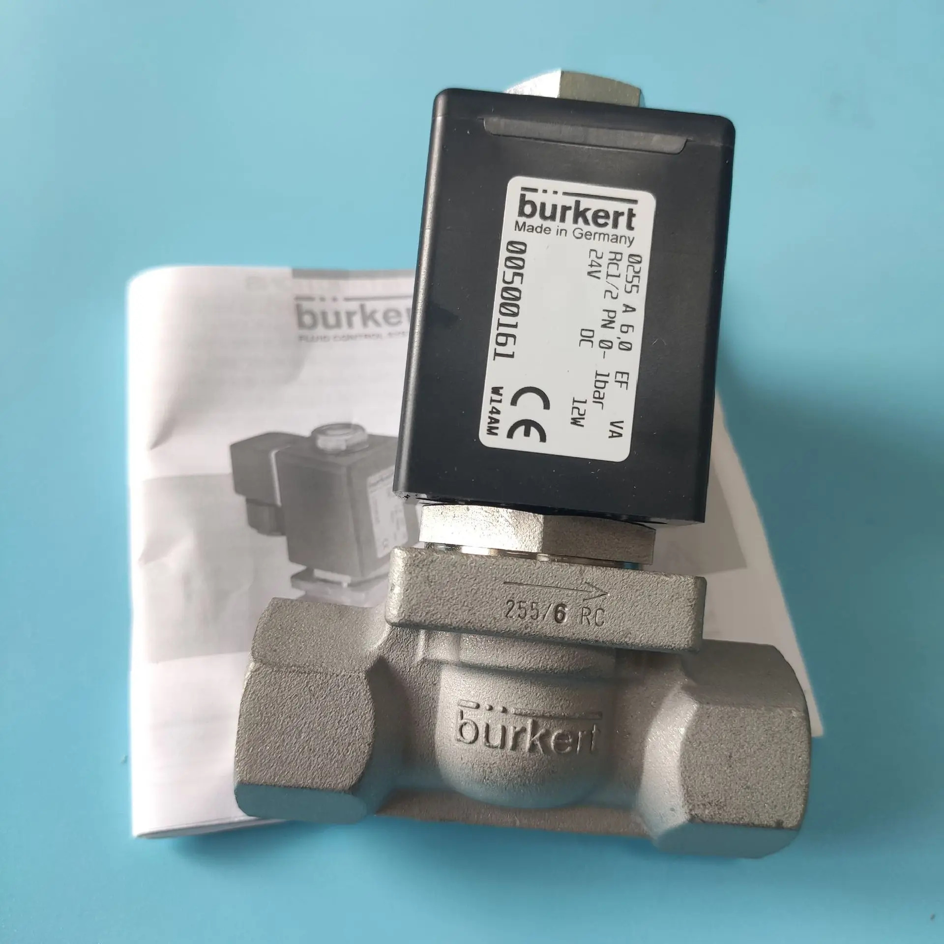 Burkert 솔레노이드 밸브 0255 A 3.0 EF MS G1/4 00052872 가능