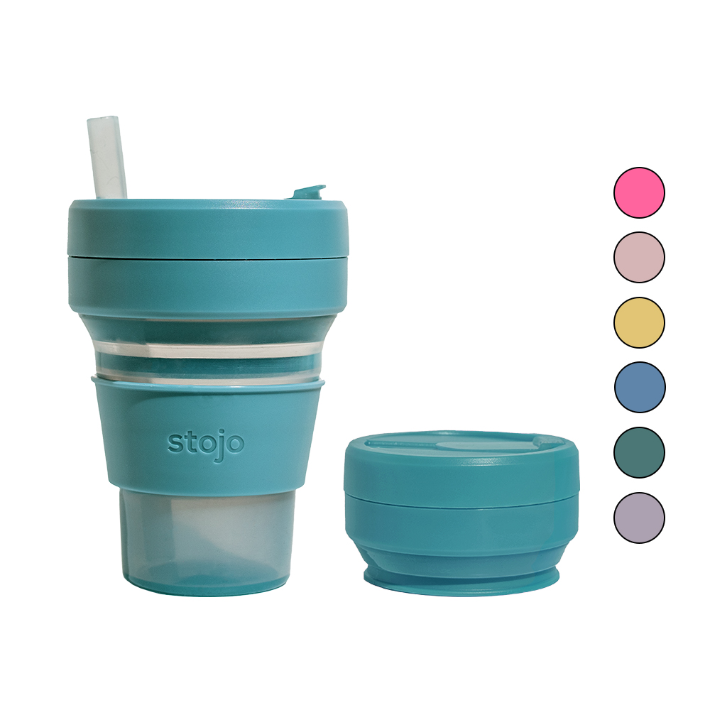 스토조 접이식 실리콘 텀블러 비기 컬렉션 470ml, 젤리 유칼립투스 - 상품 이미지