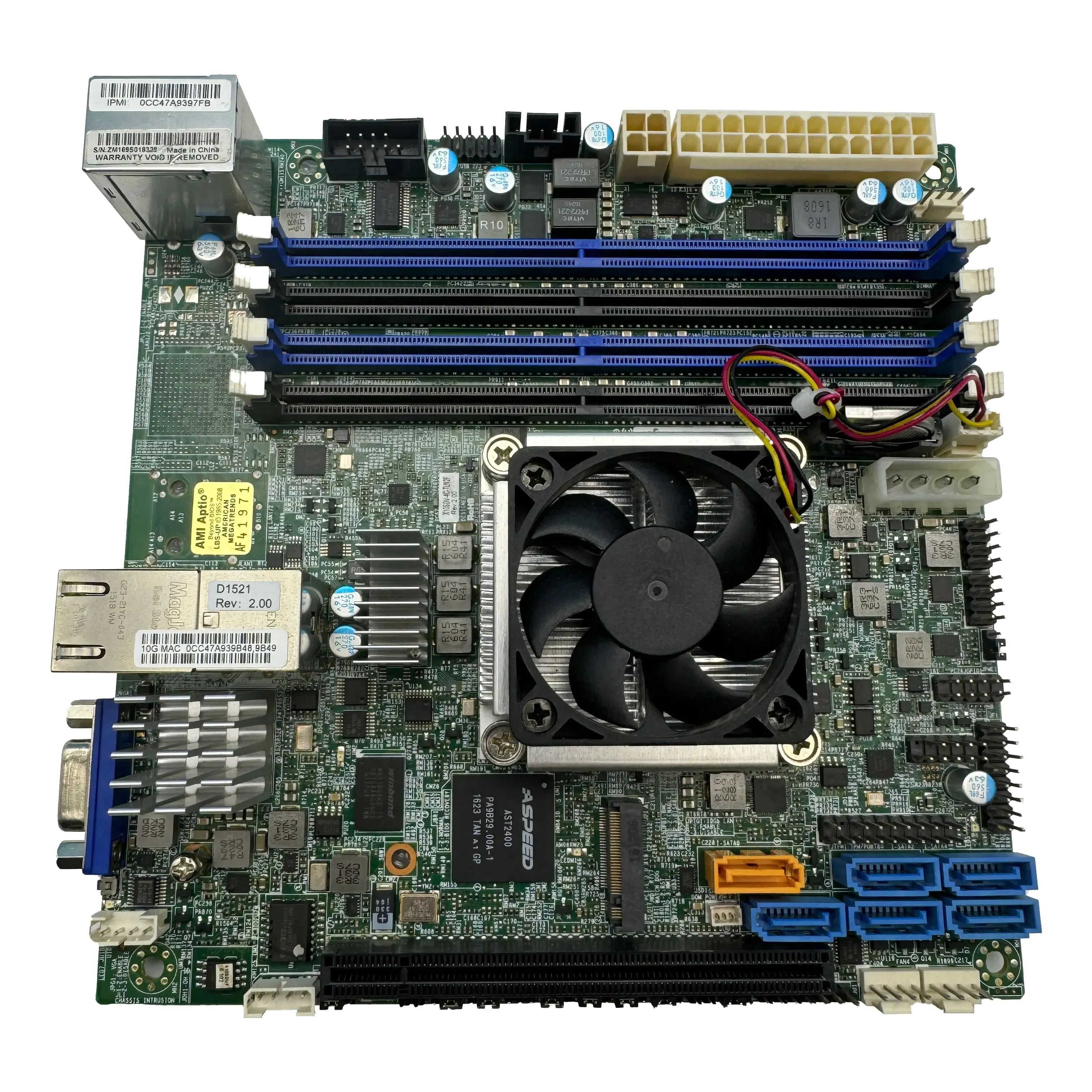 X10SDV-4C-TLN2F 메보드 NAS Synology ITX 서버 XEON D1521 듀얼기가비트 네트워크 포트