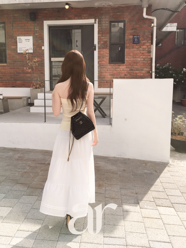 링클 캉캉 밴딩 롱 스커트 sk7815 이미지 6