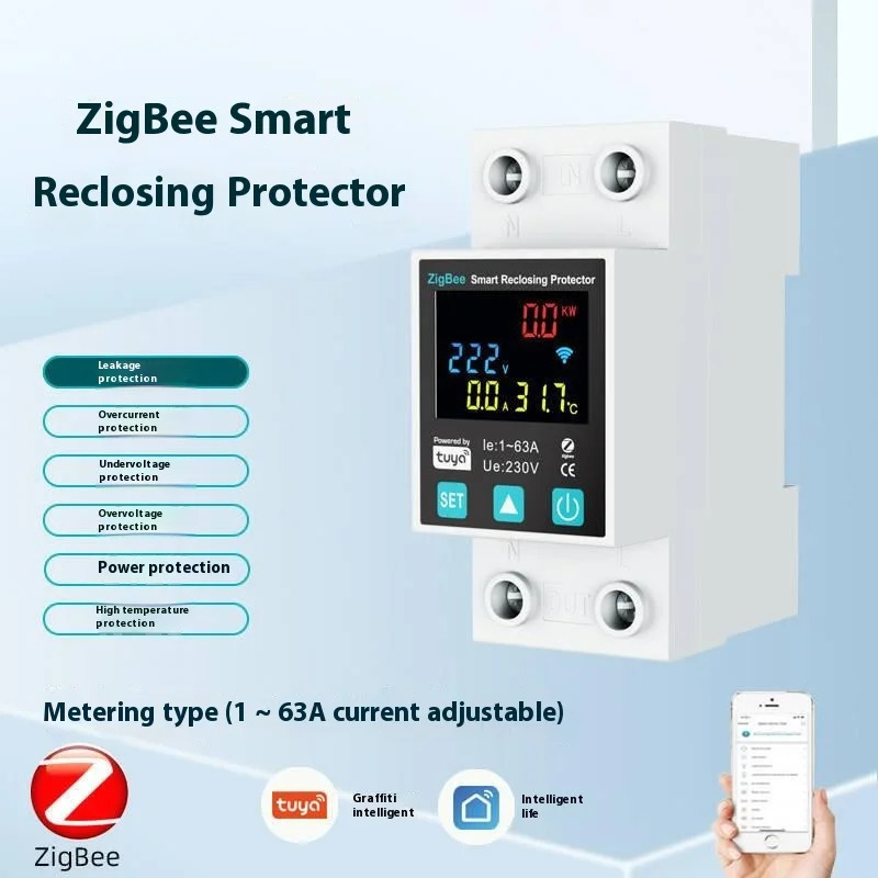 지능형 재폐로 측정 ZigBee 타이밍 과전류 과전압 누설 보호 회로차단기