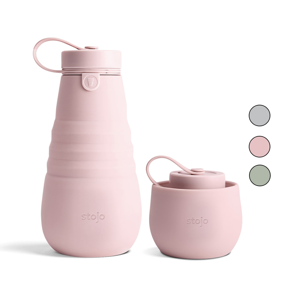 스토조 접이실 실리콘 텀블러 보틀 컬렉션 590ml, 카네이션 - 상품 이미지