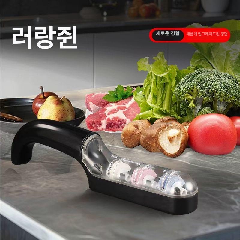 부엌칼 연마기 3단 일본제 샤프너 151 M 습식 숫돌 블루 - 상세 이미지 5