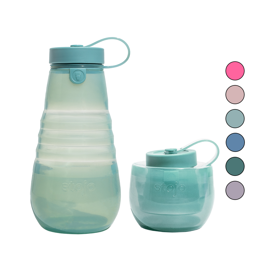 스토조 접이실 실리콘 텀블러 보틀 컬렉션 590ml, 젤리 유칼립투스 - 상품 이미지