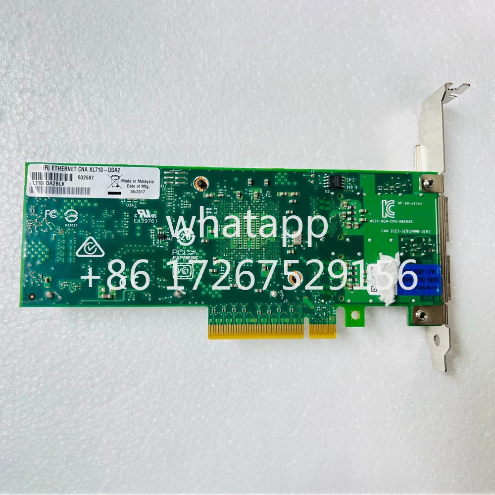 XL710-QDA2 40G XL710 광섬유 듀얼 포트기가비트 이더넷 카드 XL710QDA2BLK XL710QDA2G2P5