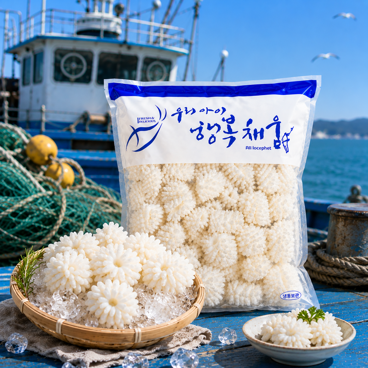 HACCP 직접가공한 바다한끼 솔방울 오징어 대용량 10kg 업소용 손질 칼집 오징어 이미지 7