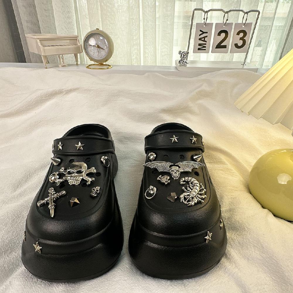 여성용 글래디에이터 스트랩 샌들 키높이 글래디에이터샌들 스트랩샌들 여름 신발 슬리퍼 통굽 - 상세 이미지 5