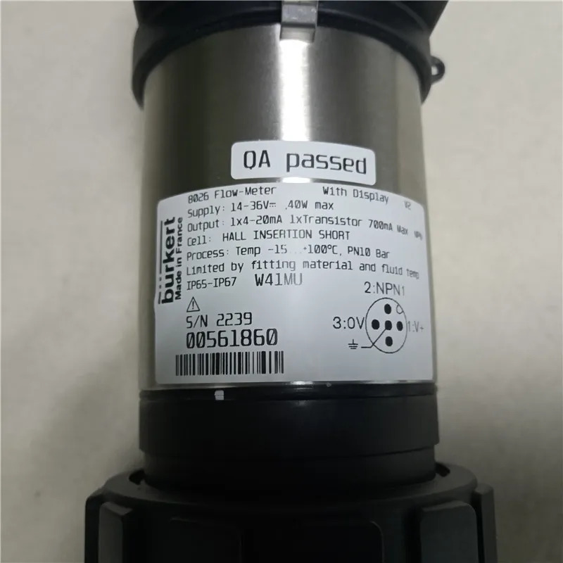 Burkert8026 ELMENT 패들 휠 플매트 카펫 러그유량계 트랜스미터 포함