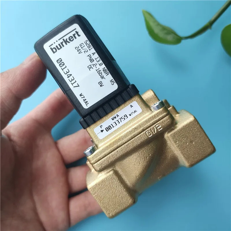 BURKERT 솔레노이드 밸브 5281 A NBR 황동 2위치 양방향 블로우 00134317 00134325