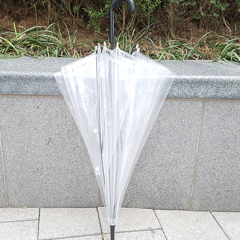 비닐 우산 장우산 편의점 가벼운 일회용 자동 학생 1회용 투명 경량 단체 휴대용 인쇄가능 - 상품 이미지