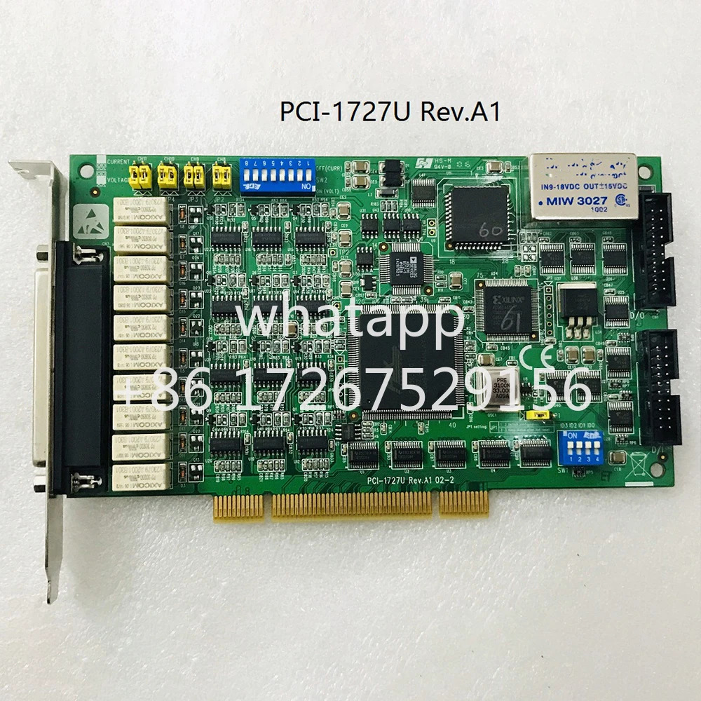 카드 PCI-1727U Rev.A1 14비트 직렬 포트 어드밴텍디지털 IO 카드가 12개 아날로그 출력