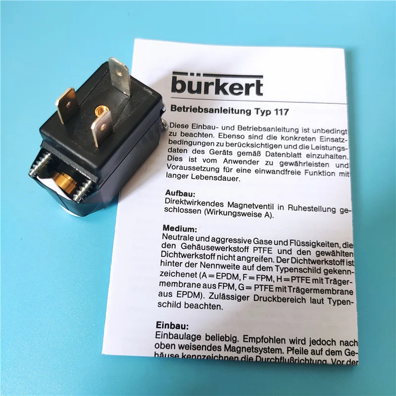 Burkert 솔레노이드 밸브 0117 A EPDM 4W 양방향 00171073