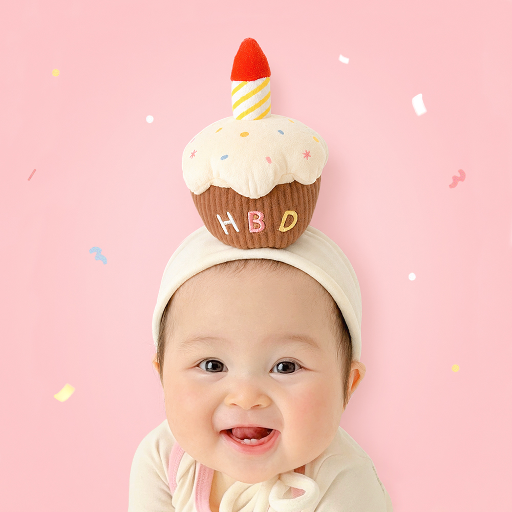 이키 아기 생일 케이크 고깔 모자 성인 돌 선물 - 상품 이미지