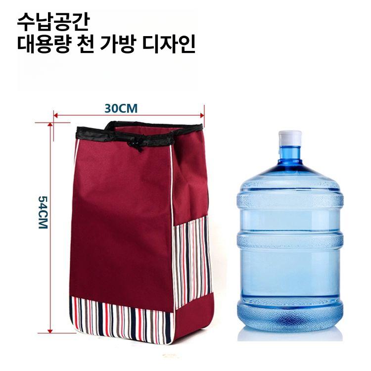 접이식 핸드카트 손수레 바퀴 쇼핑 웨건 휠 짐운반 운반차 운반용 핸드트롤리 - 상세 이미지 3