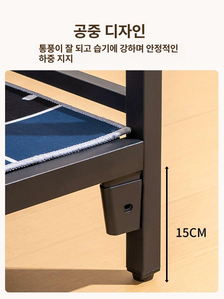 철제프레임 강아지침대 개집 애완동물 애견베드 매트 반려묘 사계절용 펫베드 실내용 - 상세 이미지 3