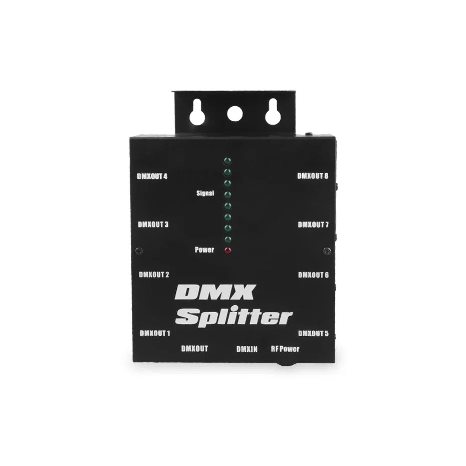 ALIEN 8 웨이 채널 절연 3핀 DMX 512 스플리터 DJ 디스코 웨딩 무대 조명 효과