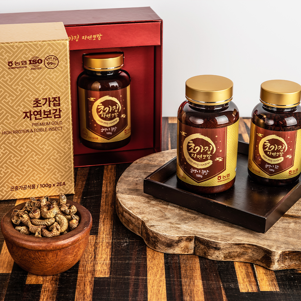 [안심·직접생산] 국내산100% 초가집굼벵이 굼벵이가루 꽃벵이분말 200g, 1개 - 상품 이미지