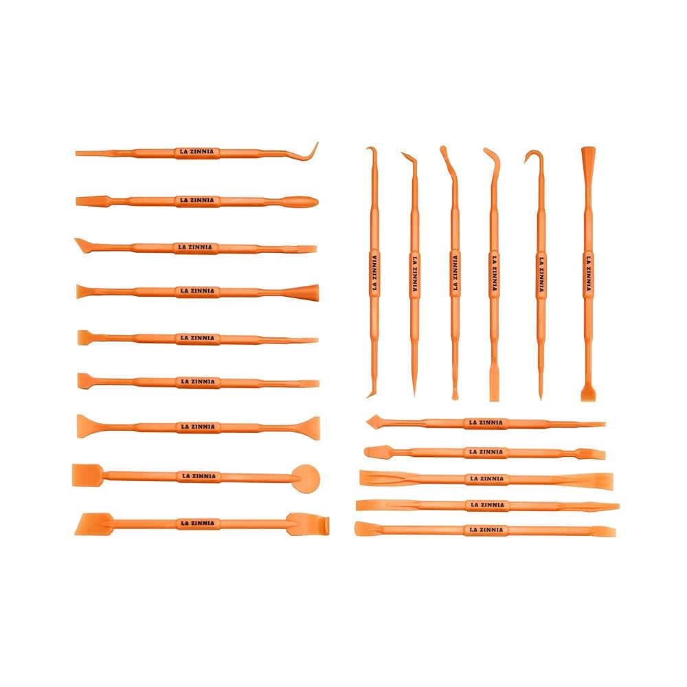 20PCS 섬세한 픽업 도구 세트, 결혼하지 않는 스크래퍼 및 프라이 바 키트, 다기능 이중 엔드 미니 픽 후크 도구, 다양한 작업 세부 사항, 작은 부품 분리, 트림 클립 제거 - 상품 이미지