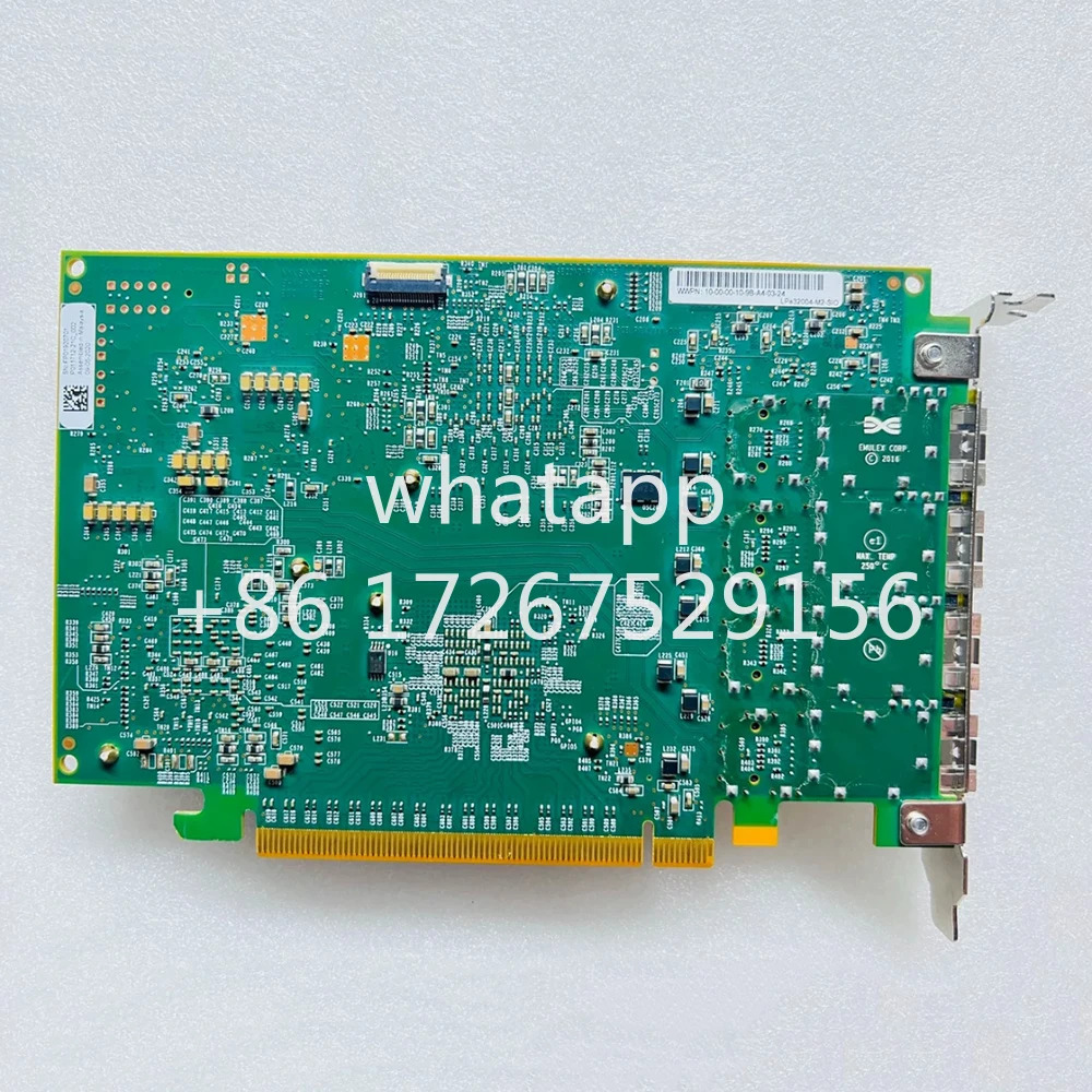 Emulex LPe32004-M2-SIO 4 포트 32Gb HBA 카드 파이버 채널 LPE32004용