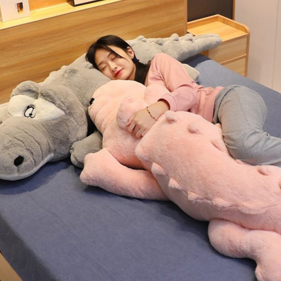 악어 인형 바디필로우 긴쿠션 임산부 다리 베개 죽부인 수면쿠션 인형쿠션 침실소품 꿀잠베개 - 상품 이미지