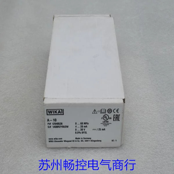 x 독일 WIKA 압력센서 A-10 포장 0-60Mpa 12948536