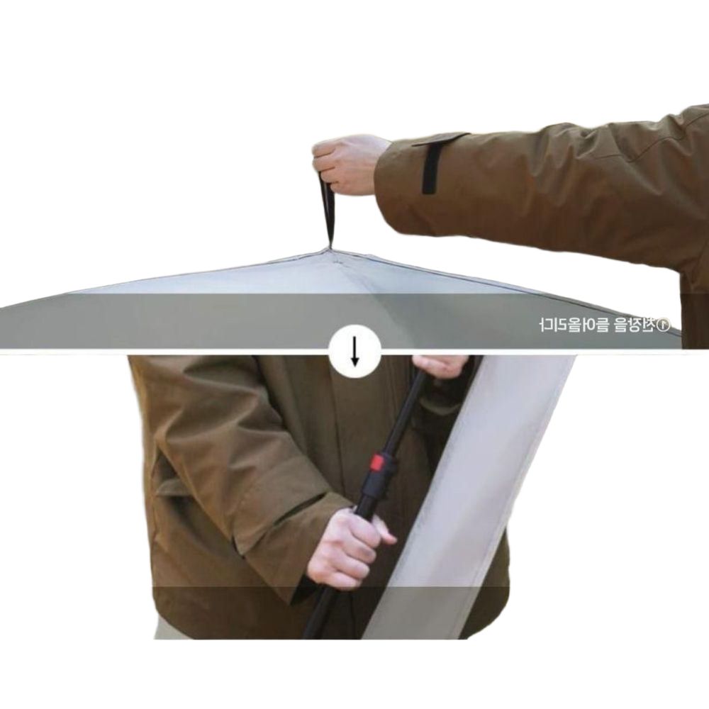 방풍 우산 남녀공용 자동 접이식 장우산 대형 튼튼한 휴대용 경량 차단 양산 자동우산 - 상세 이미지 2