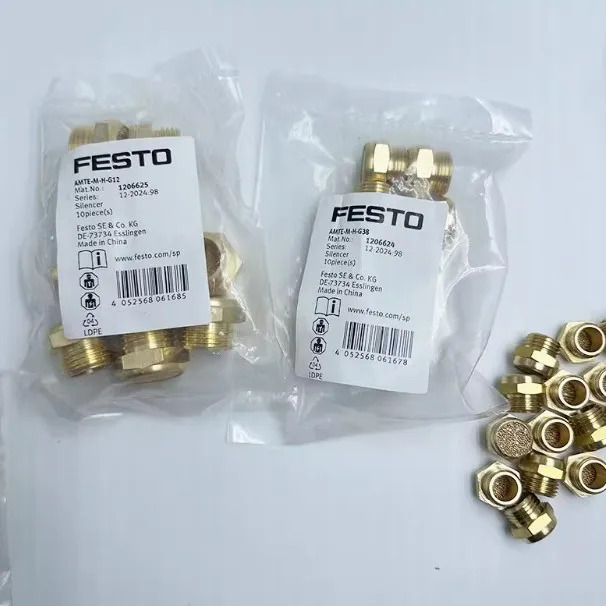 10개 FESTO Festo 머플러 AMTE-M-H-G12-14-18-1-M5-M3 포장