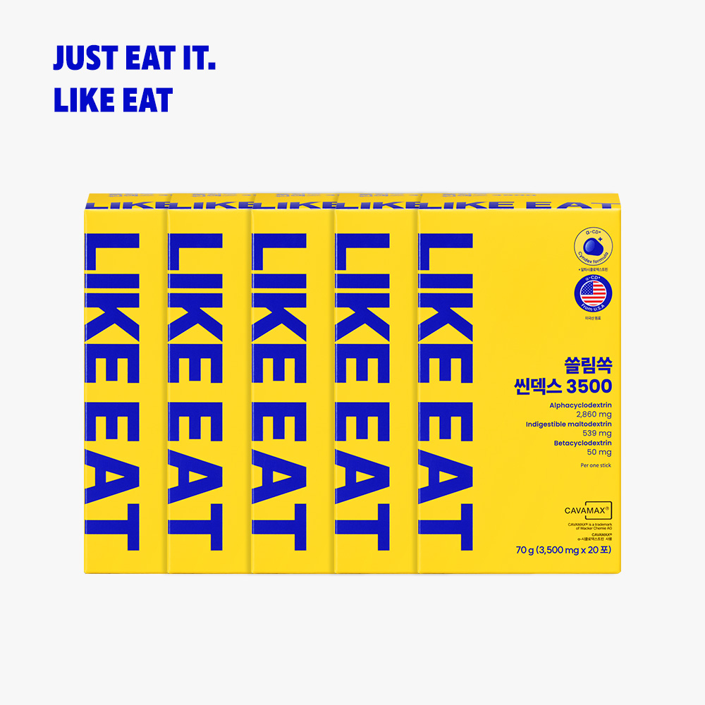 라이킷 고함량 알파CD 쓸림쏙 씬덱스 3500 알파시클로덱스트린 슬림쏙 20포, 5개 - 상품 이미지