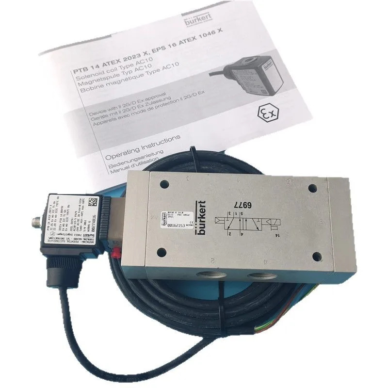 Burkert 다방향 슬라이드 밸브 0450 솔레노이드 H 14.0 G1/2 00162153