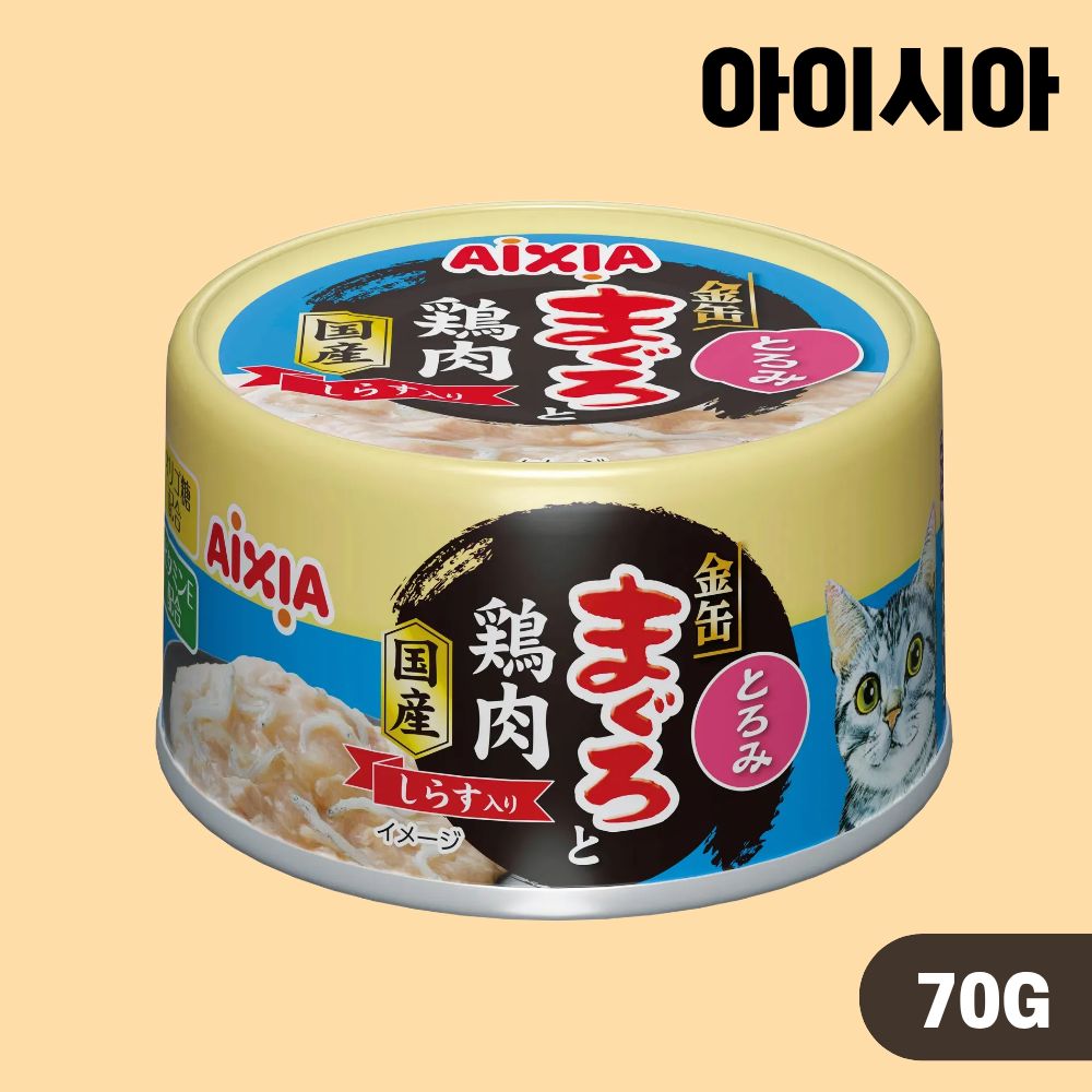 아이시아 금관 야이즈 캔 고양이 간식 습식캔 육수타입 4종 콤보, 70g, 24개 - 상세 이미지 3