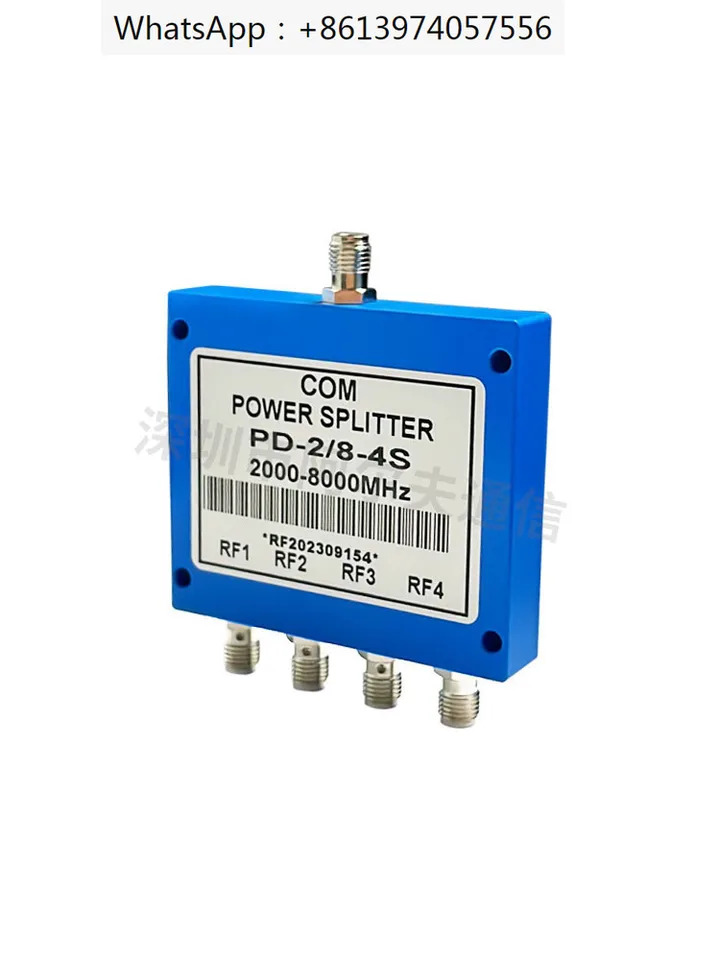 마이크로스트립 전력 분배기 RF 결합기 1-4 SMA 2000-8000MHz 2-8G