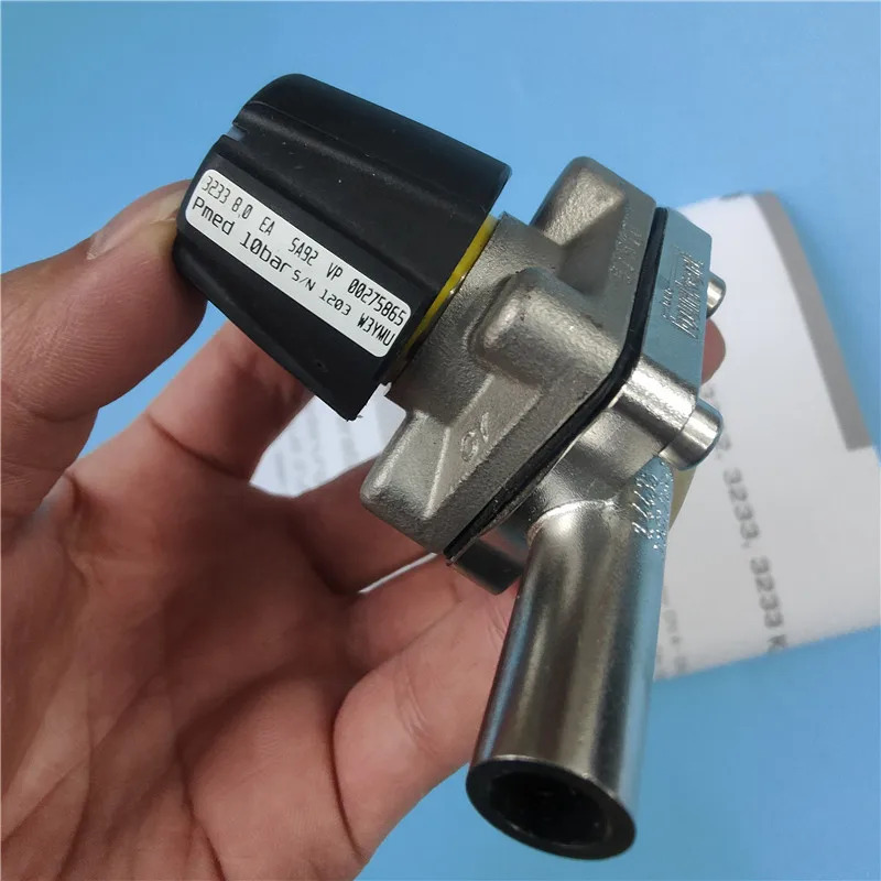 Burkert 3232 3233 다이어프램 밸브 DN8 DN15 수동 플라스틱 실린더