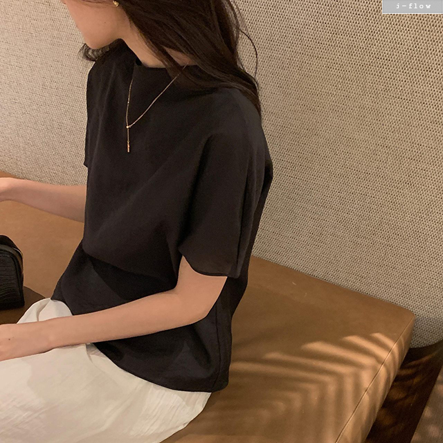 아오로 반목 드레이프 루즈핏 오간자 블라우스 3col 봄 여름 시스루 반팔 이너 제이플로우 이미지 6