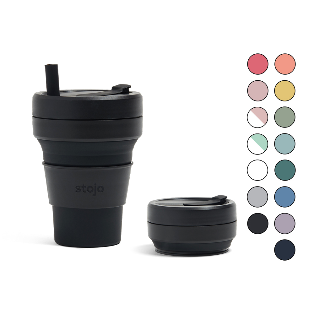 스토조 접이식 실리콘 텀블러 비기 컬렉션 470ml, 잉크 - 상품 이미지