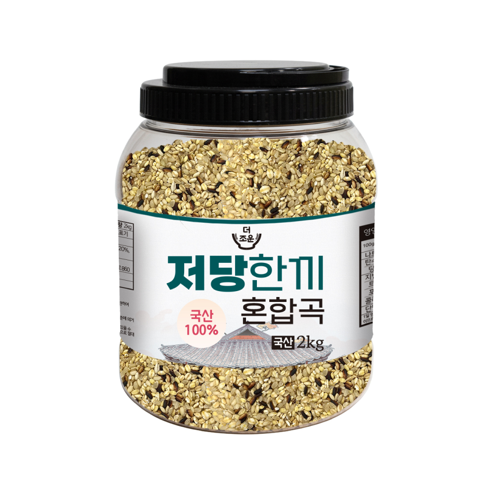 국산 저당 한끼 5곡 혼합곡 2kg 오곡 쌀 혼합잡곡 - 상품 이미지