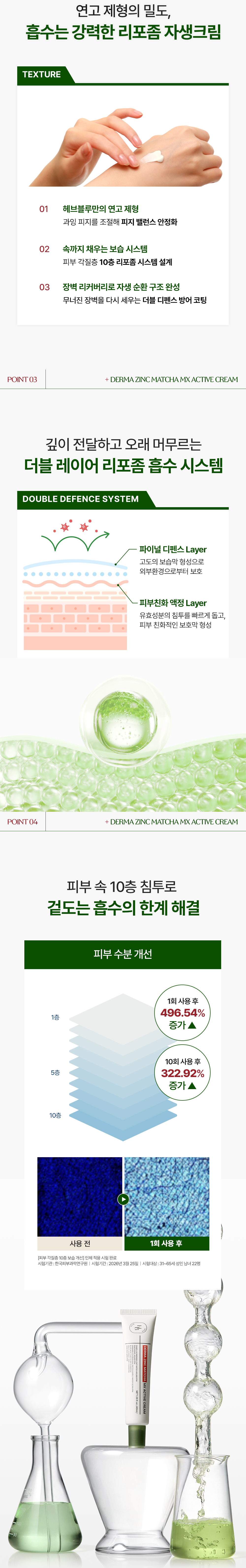 korean zinc matcha anti blemish cream