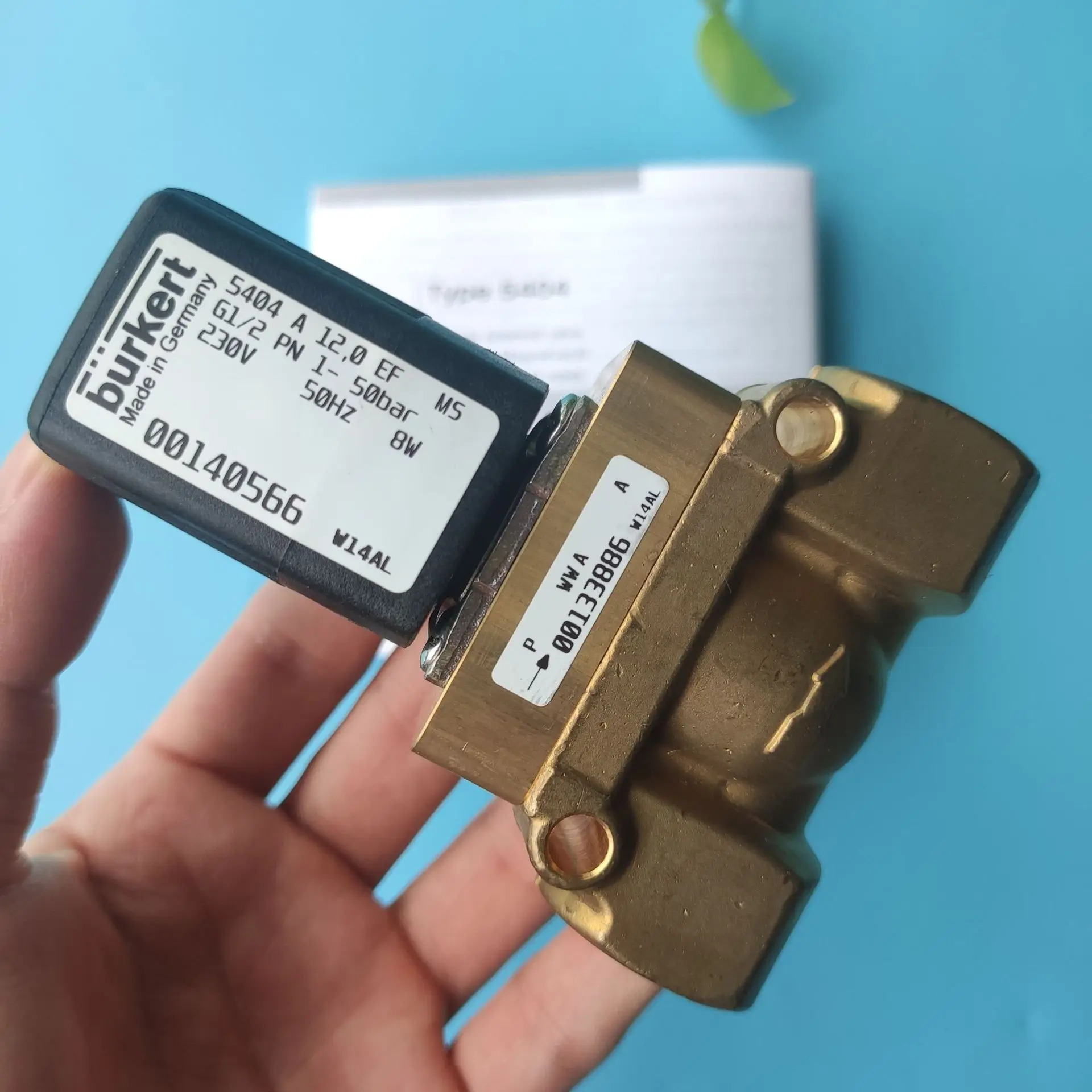 BURKERT 솔레노이드 밸브 5404 A 00140564 00134593 00134590