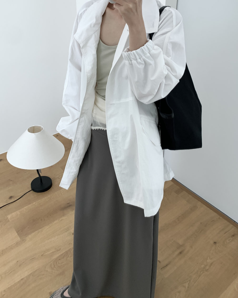 레이니 야상자켓 하프재킷 여름 홑겹 바람막이 시원 후들 레인자켓 웨어링무드 (2c) 이미지 7